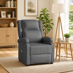 Concise Features of a Grey Electric Massage Chair