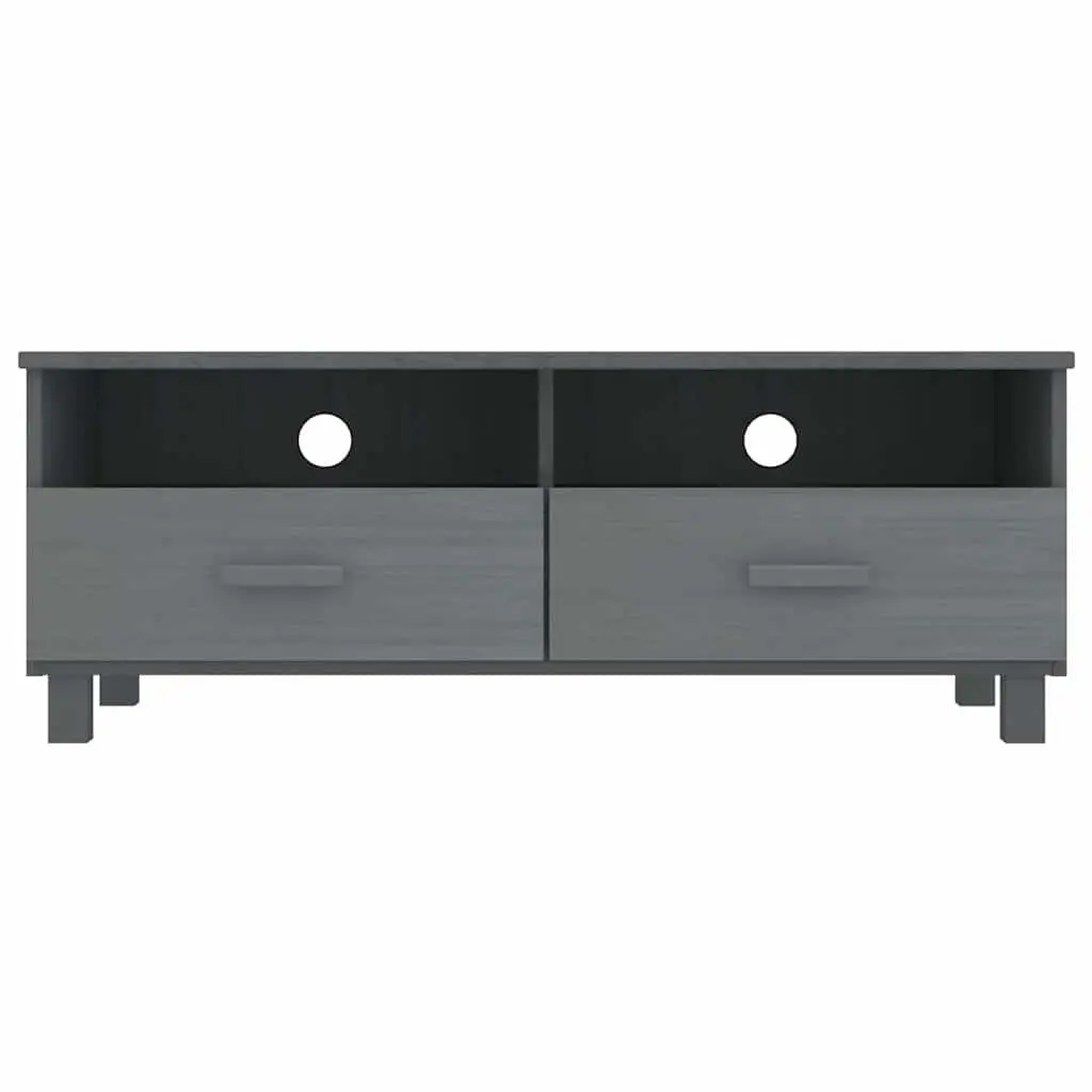 Grey Wooden TV Cabinet with Drawers