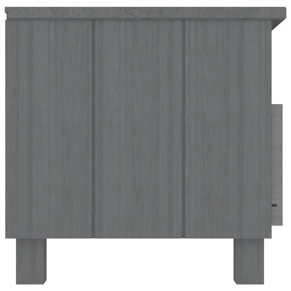 Grey Wooden TV Cabinet with Drawers