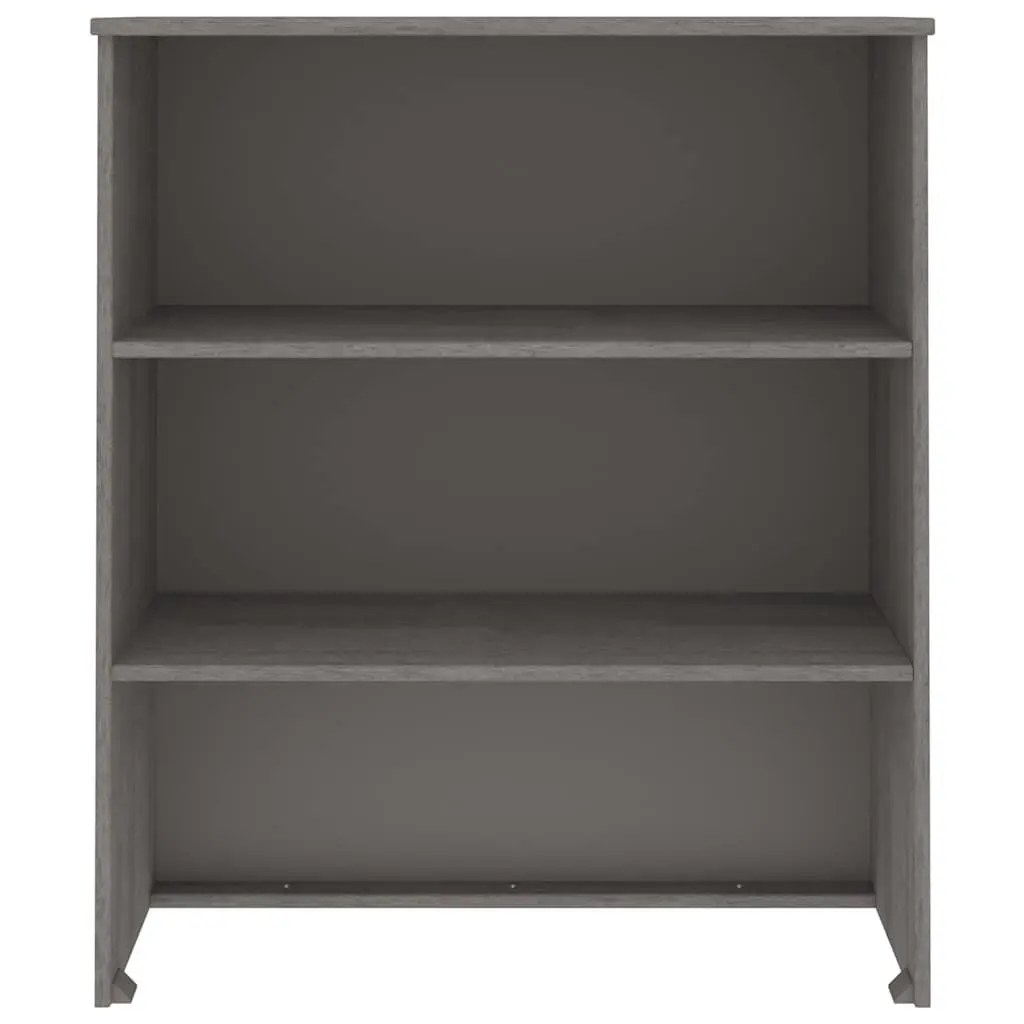 Highboard Top Light Grey 85x35x100cm Solid Pine Wood Storage Cabinet