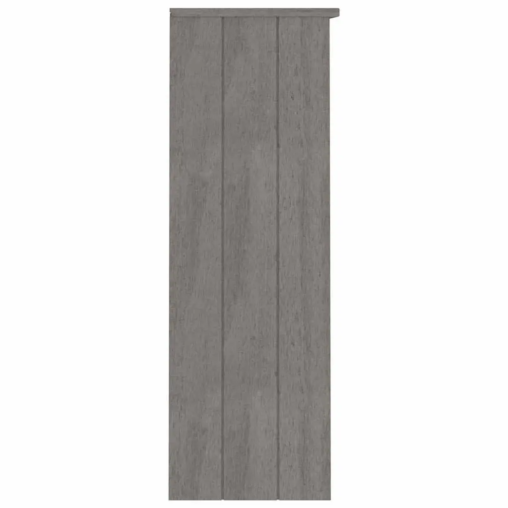 Highboard Top Light Grey 85x35x100cm Solid Pine Wood Storage Cabinet