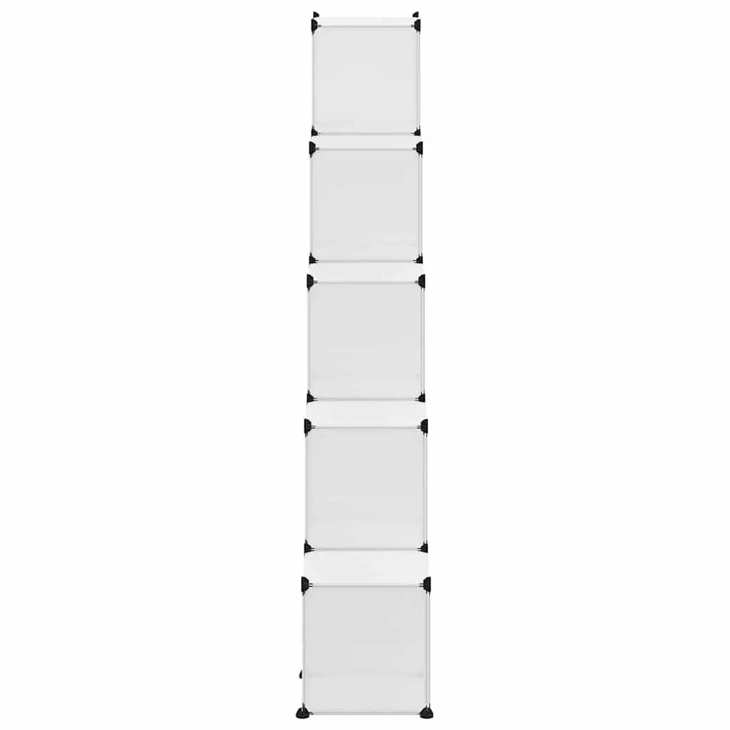 Storage Cube Organiser Transparent 15 Cubes Modular Shelving Unit