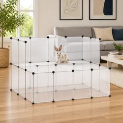 Compact Transparent Small Animal Cage 143x107x93 cm