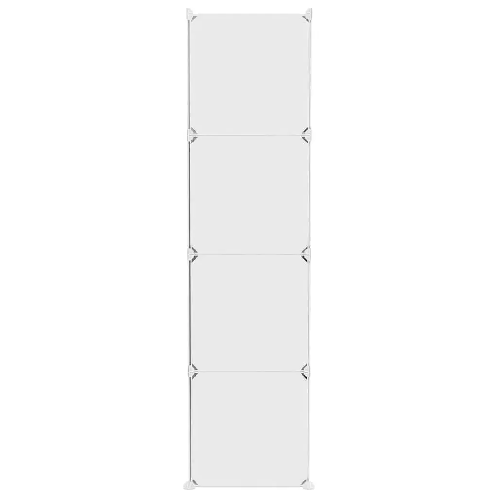 Kids Cube Storage Cabinet White 10 Cubes Organiser for Children's Wardrobe and Playroom