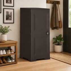 Brown Compact Storage Cabinet 40x43x85.5cm