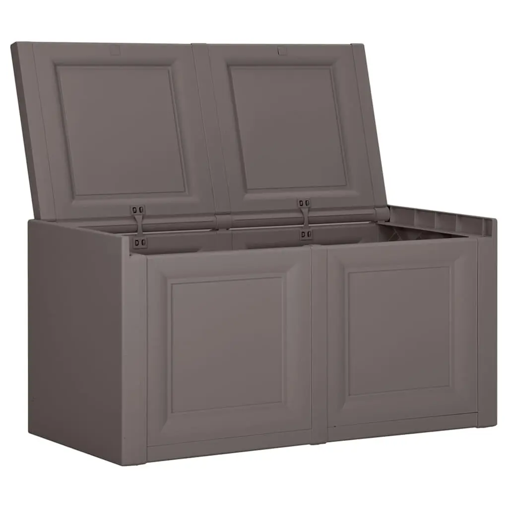 Grey Storage Cushion Box Bench Seat Household Container 86x40x42cm 85L
