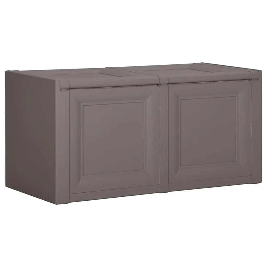 Grey Storage Cushion Box Bench Seat Household Container 86x40x42cm 85L
