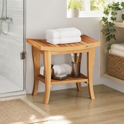 Wooden Bathroom Storage Side Table 50x35x45cm
