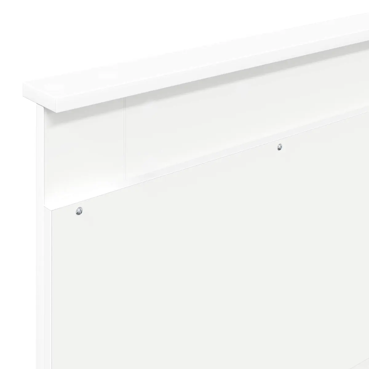 Storage Bed Frame with Drawer White 90 x 190 cm Engineered Wood Bedroom