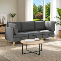 3-Piece Modular Sofa: Stylish and Functional