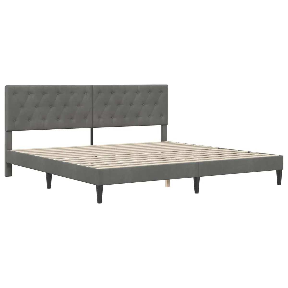 Bed Frame with Velvet Touch