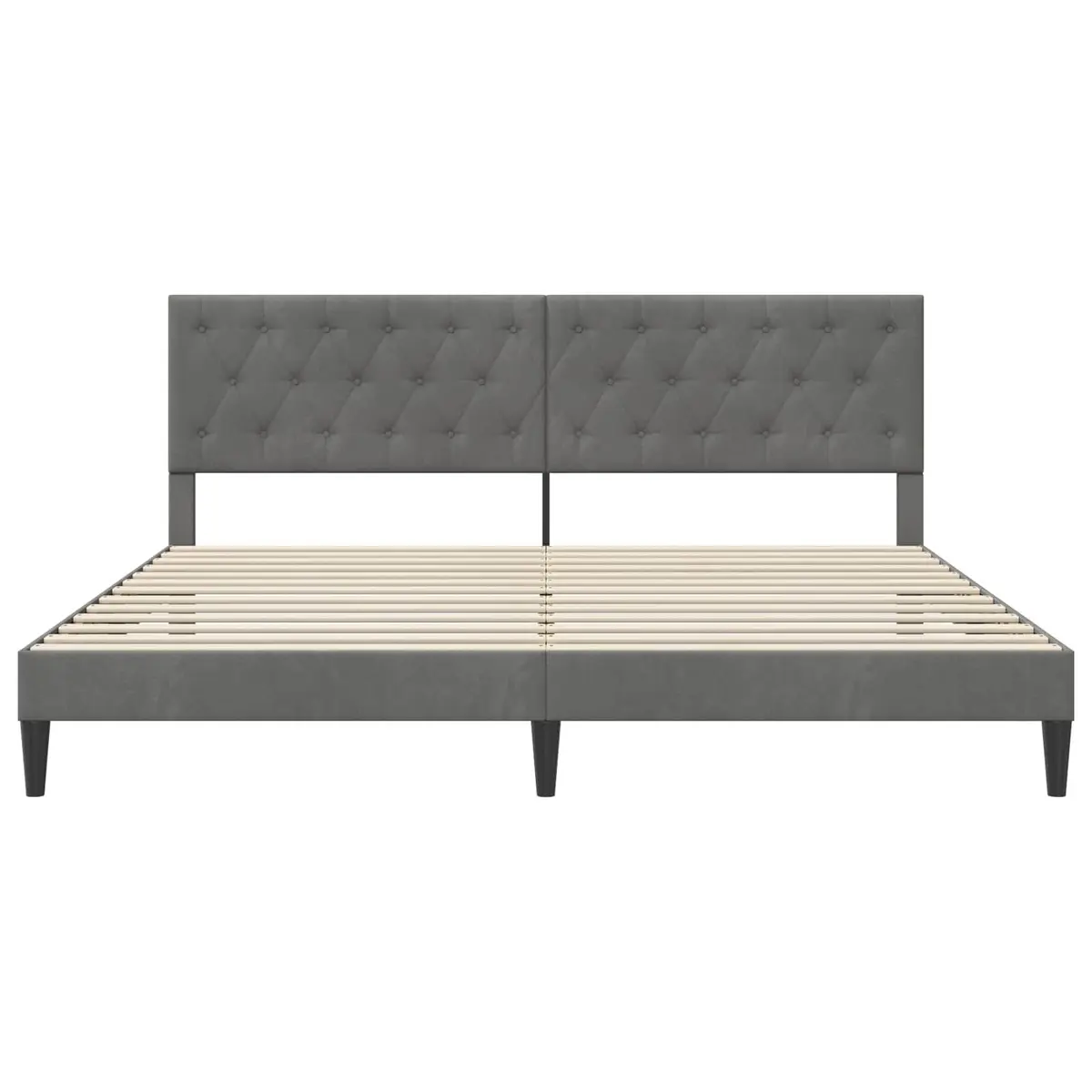 Bed Frame with Velvet Touch