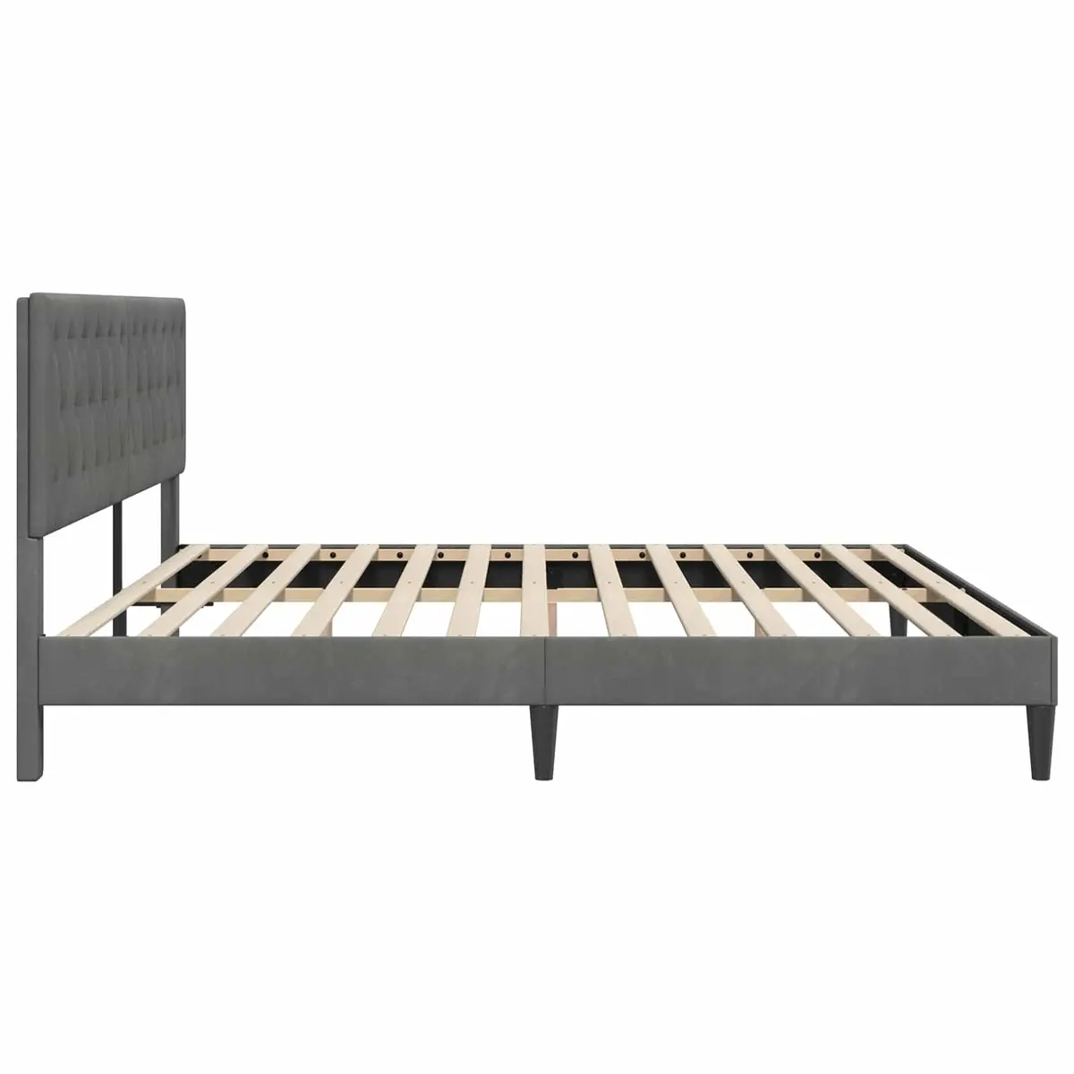 Bed Frame with Velvet Touch
