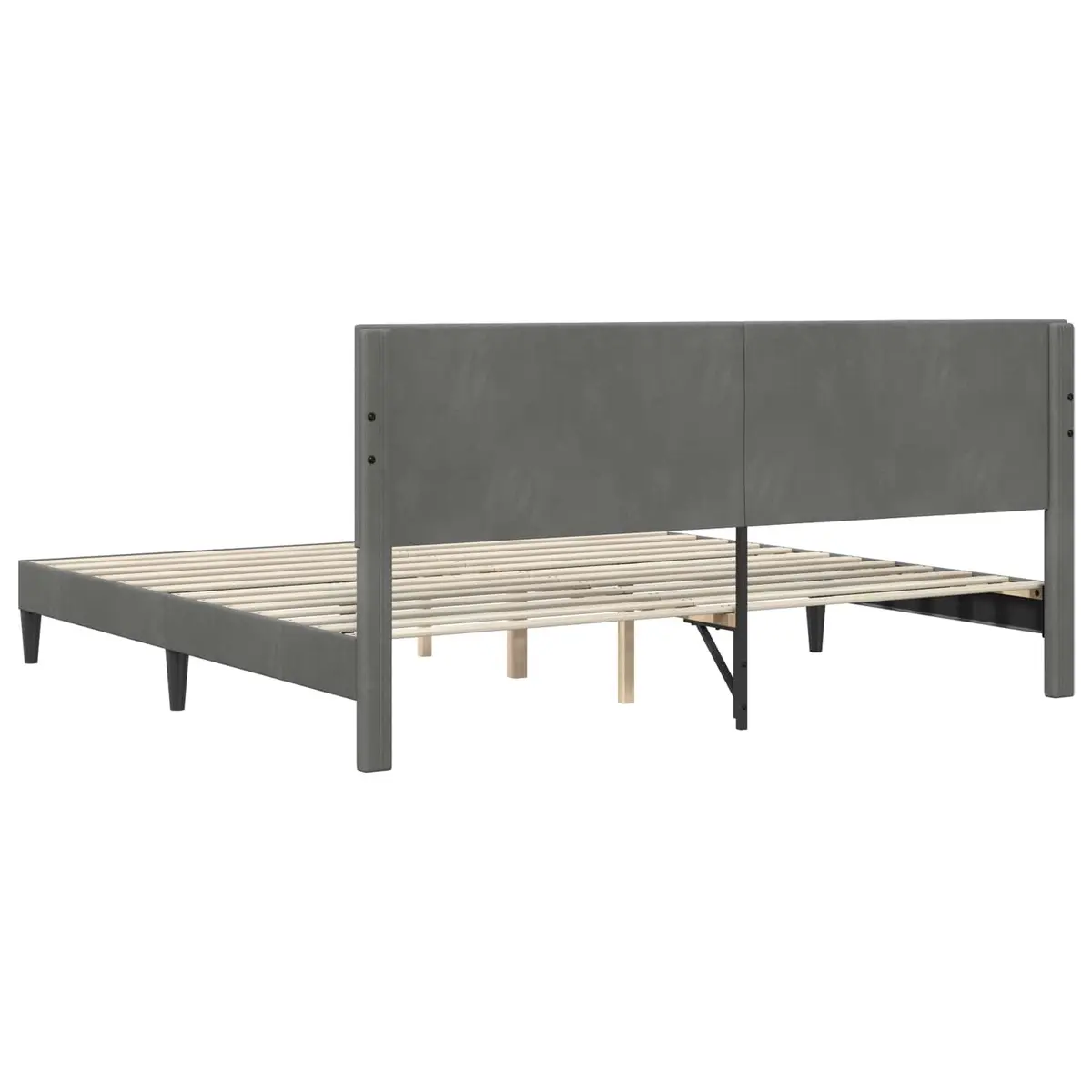 Bed Frame with Velvet Touch