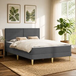 Grey Bed Frame with Mattress: Quality Design, Great Value