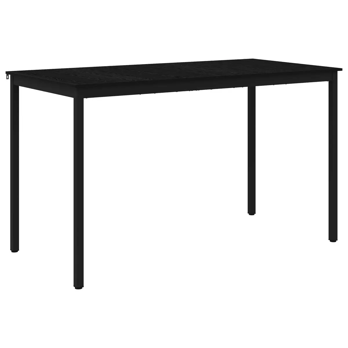 Standing Bar Table Rectangular Kitchen Dining Room Engineered Wood Black Modern