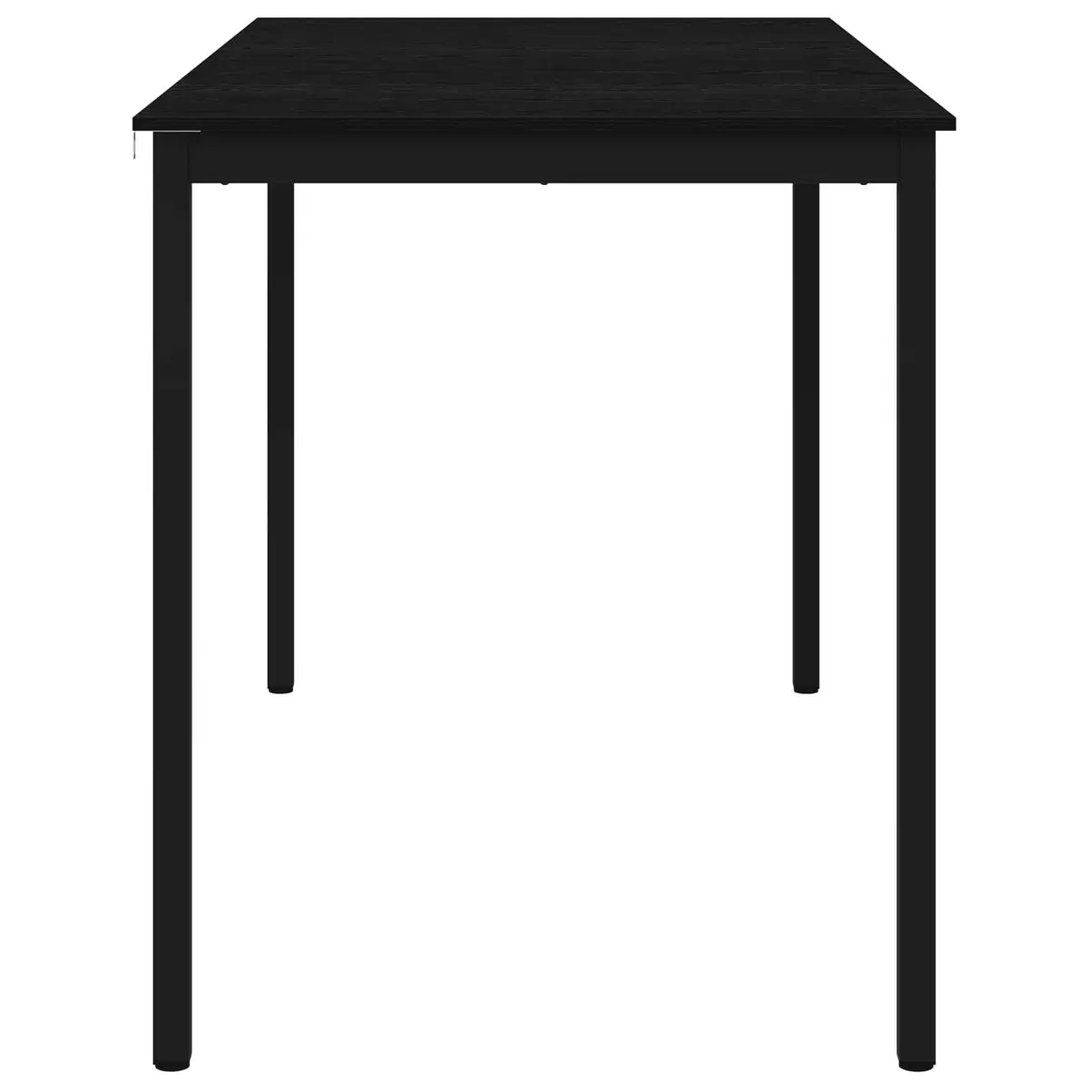 Standing Bar Table Rectangular Kitchen Dining Room Engineered Wood Black Modern