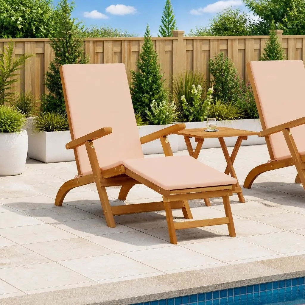 Folding Sun Lounger for Outdoor Relaxation