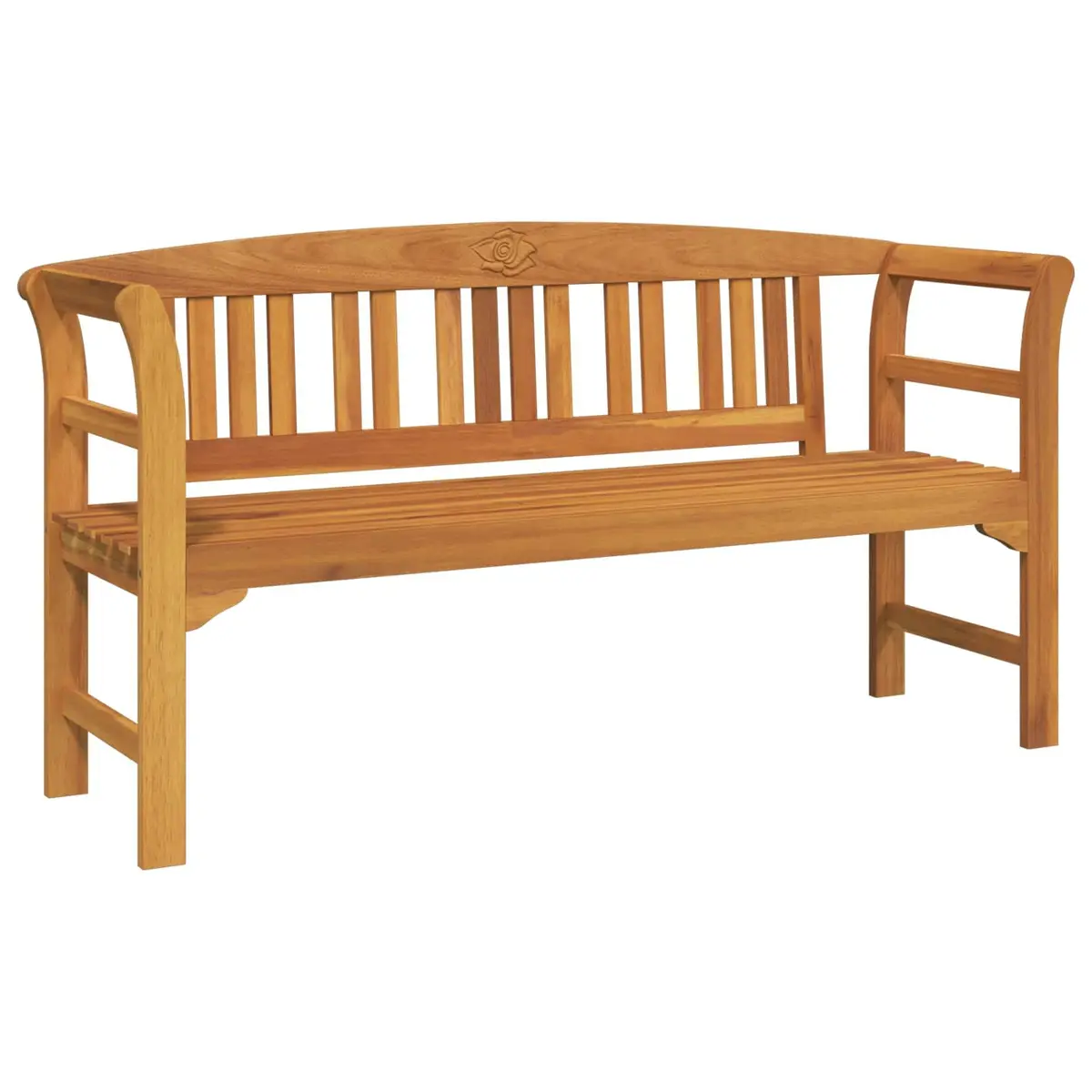 Garden Rose Lounge Set 4 Piece Outdoor Furniture Brown Wood Patio Seating