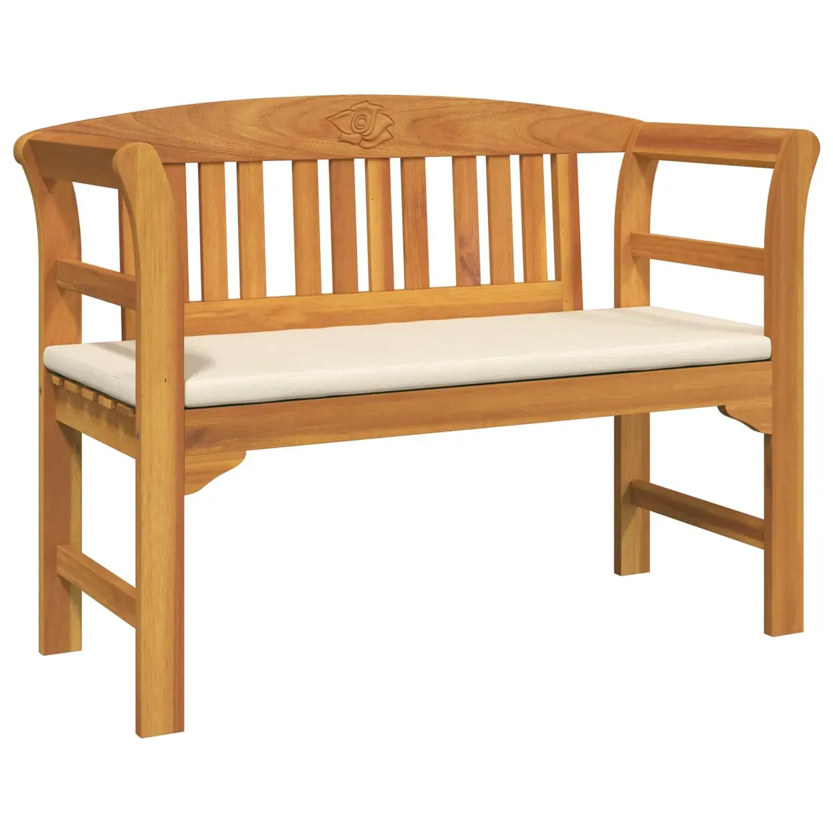 Garden Rose Lounge Set 4 Pieces Outdoor Furniture Acacia Wood Patio Seating