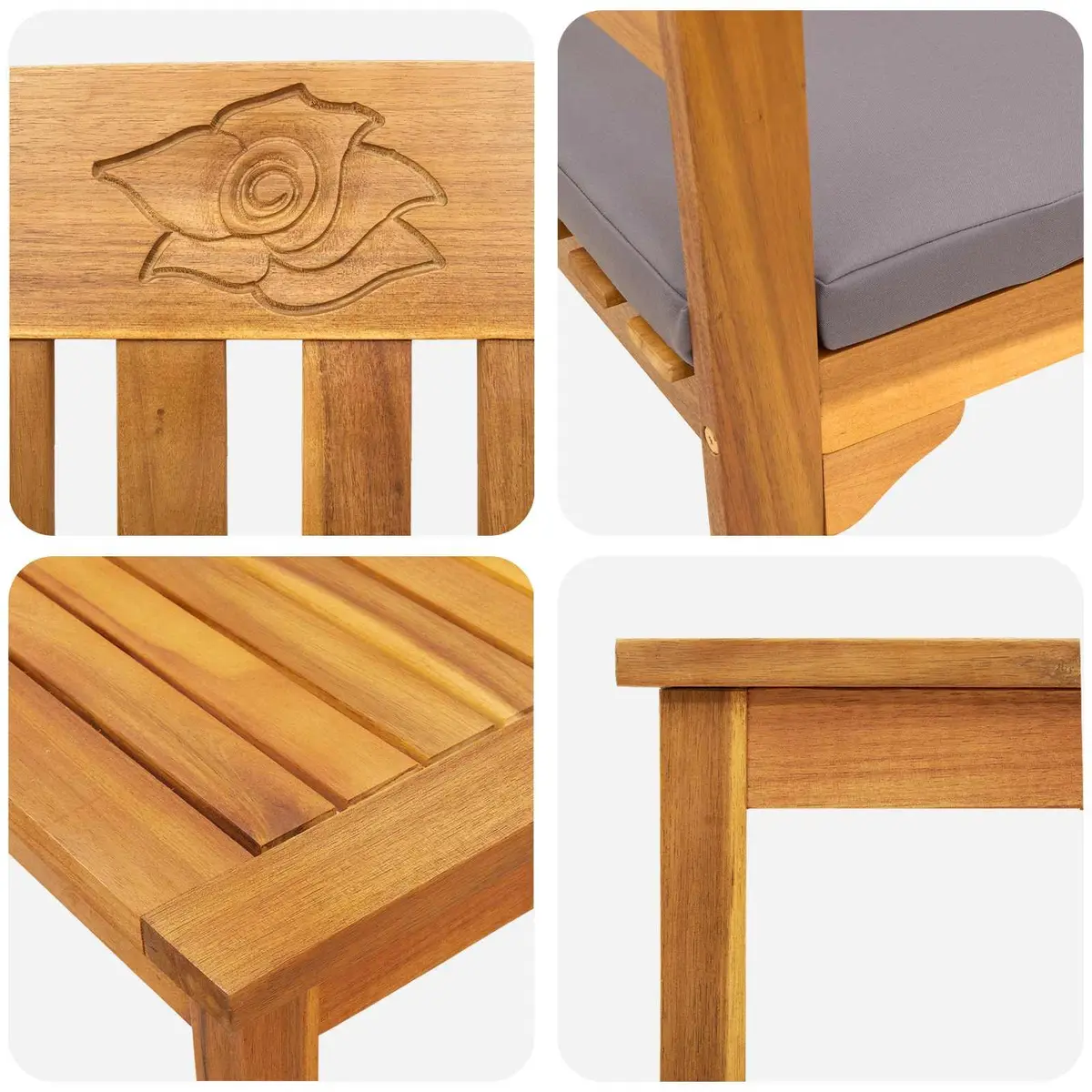 Garden Rose Lounge Set 4 Pieces