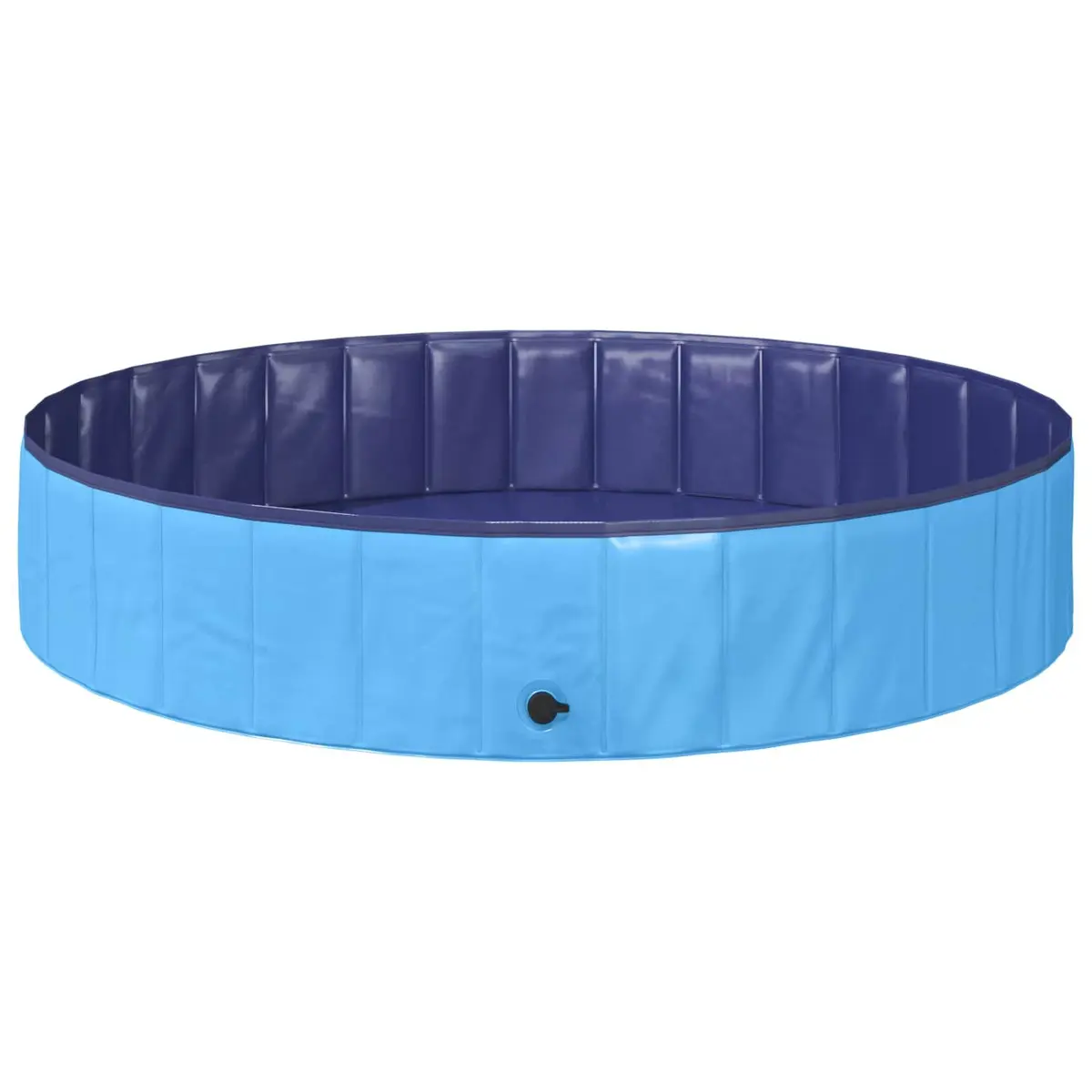 Kids Foldable Swimming Pool Outdoor Garden Backyard Portable PVC Blue Round