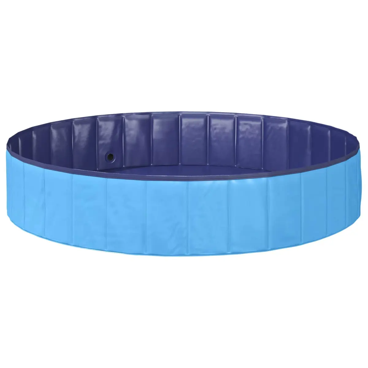 Kids Foldable Swimming Pool Outdoor Garden Backyard Portable PVC Blue Round