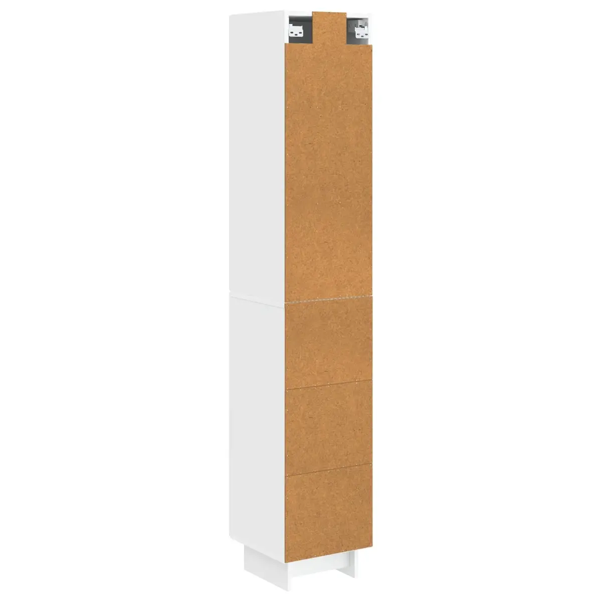 White Cabinet Set 2 pcs Storage Furniture Engineered Wood Modern Home Office