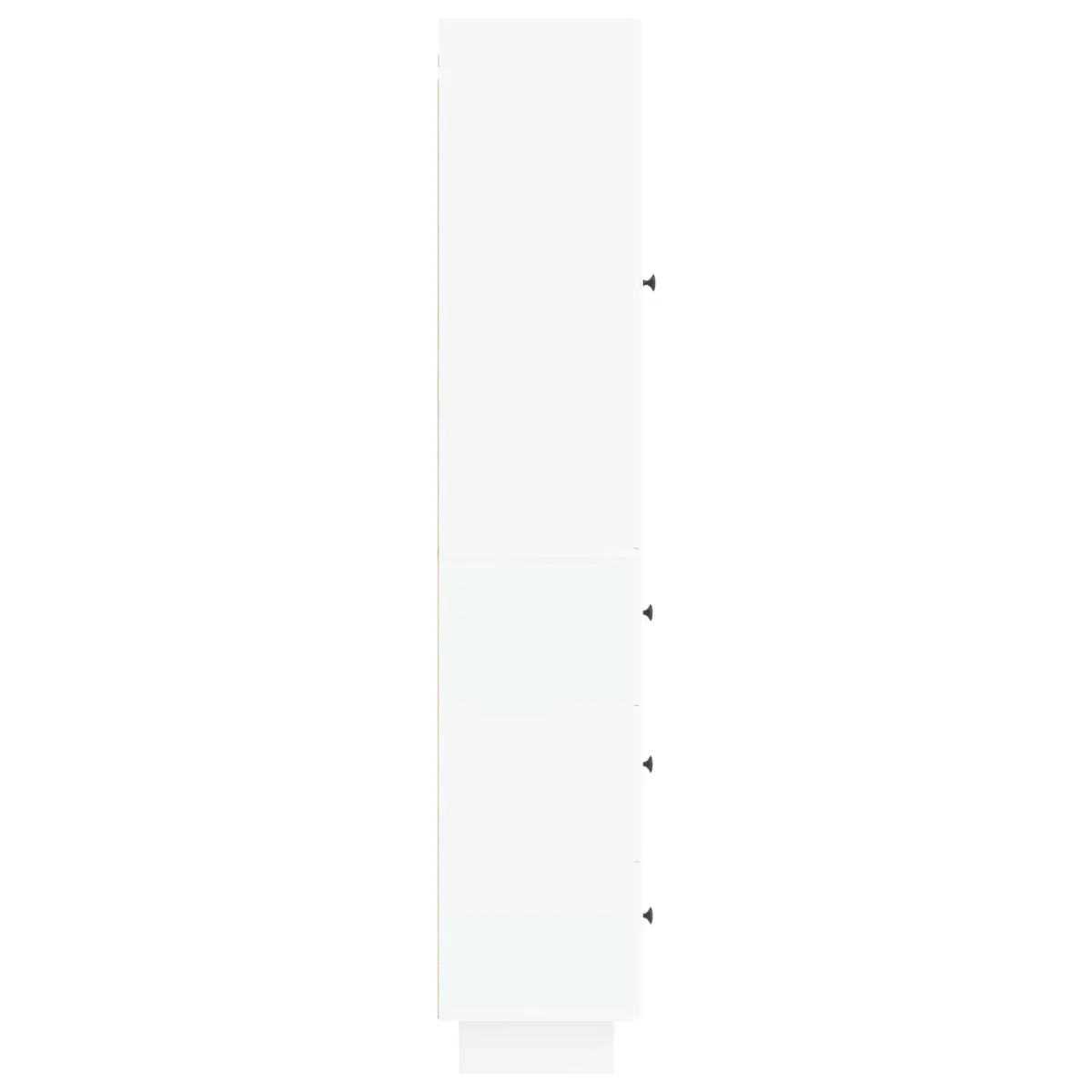 Cabinet Set White Engineered Wood 33 x 34.5 x 90 cm Storage Furniture 2 Pieces
