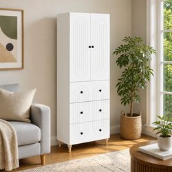 Concise 2-Piece Cabinet Set for Effective Storage