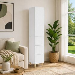 Compact 2-Piece Cabinet Set for Efficient Storage