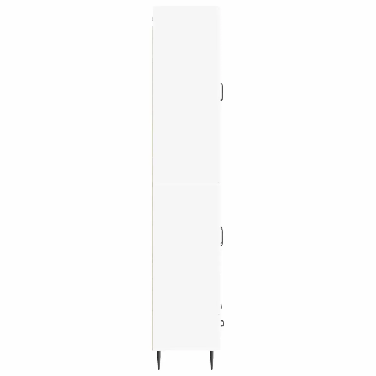 Cabinet Set 2 Pieces Engineered Wood 66 x 34.5 x 95 cm LED Lighting USB Outlets