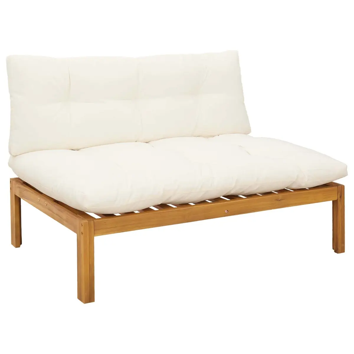 Outdoor Sectional Sofa Set Brown 3 Piece Corner Lounge with Low Table