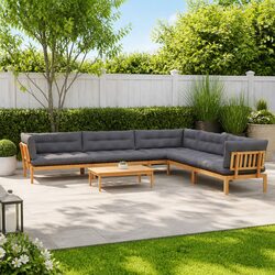 Compact 6 Piece Outdoor Sectional Sofa Set for Your Garden