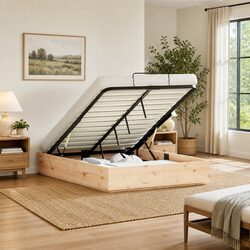 Simple and Effective Ottoman Bed Frame with Storage