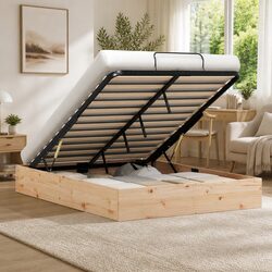 Ottoman Bed Frame with Storage: Compact and Modern