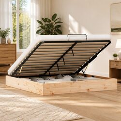 Compact Ottoman Bed Frame with Storage 180 x 200 cm