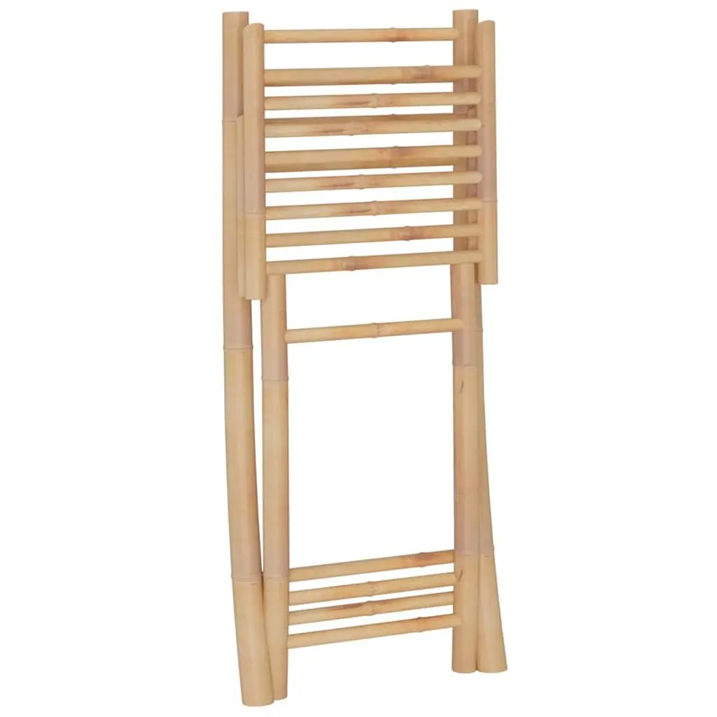 Bamboo Bar Set 3 Piece Garden Patio Outdoor Furniture Tropical Brown Foldable