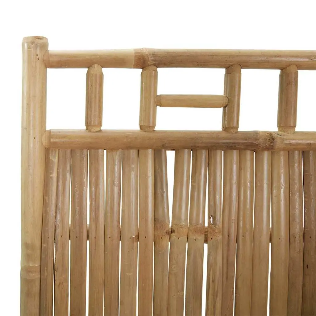 3-Panel Room Divider Brown 120x180 cm Foldable Bamboo Privacy Screen