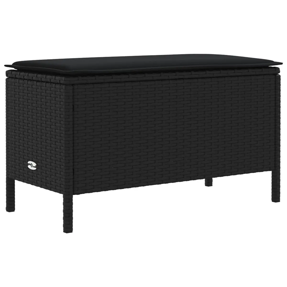 Outdoor Garden Furniture Set Black 7 Piece PE Rattan Patio Lounge Sofa Chair