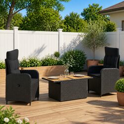 Compact 3-Piece Outdoor Dining Set for Your Space