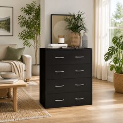 Your Perfect Black Sideboard Cabinet with 4 Drawers