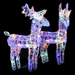 Christmas Reindeer Outdoor Decorations Set - 80 LEDs