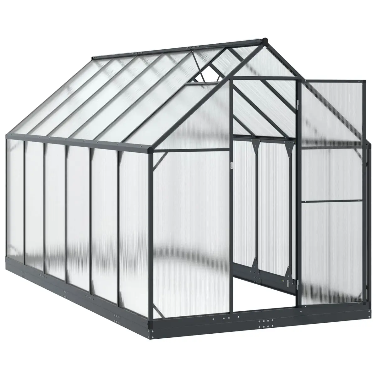 Garden Greenhouse Tunnel Anthracite Adjustable Height Portable