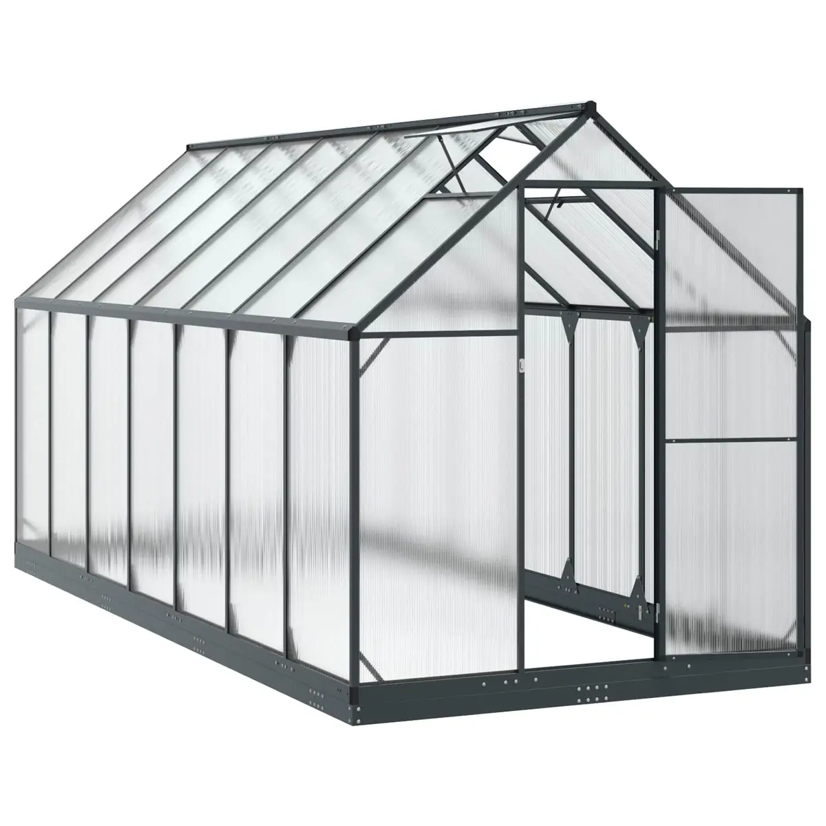 Garden Greenhouse Anthracite Adjustable Height Weather-Resistant