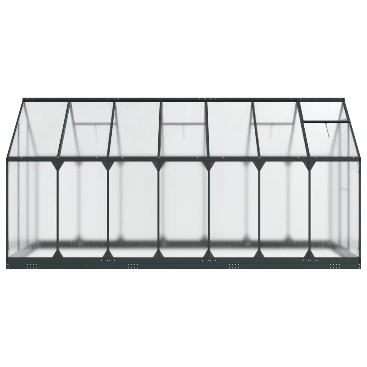 Garden Greenhouse Anthracite Adjustable Height Weather-Resistant