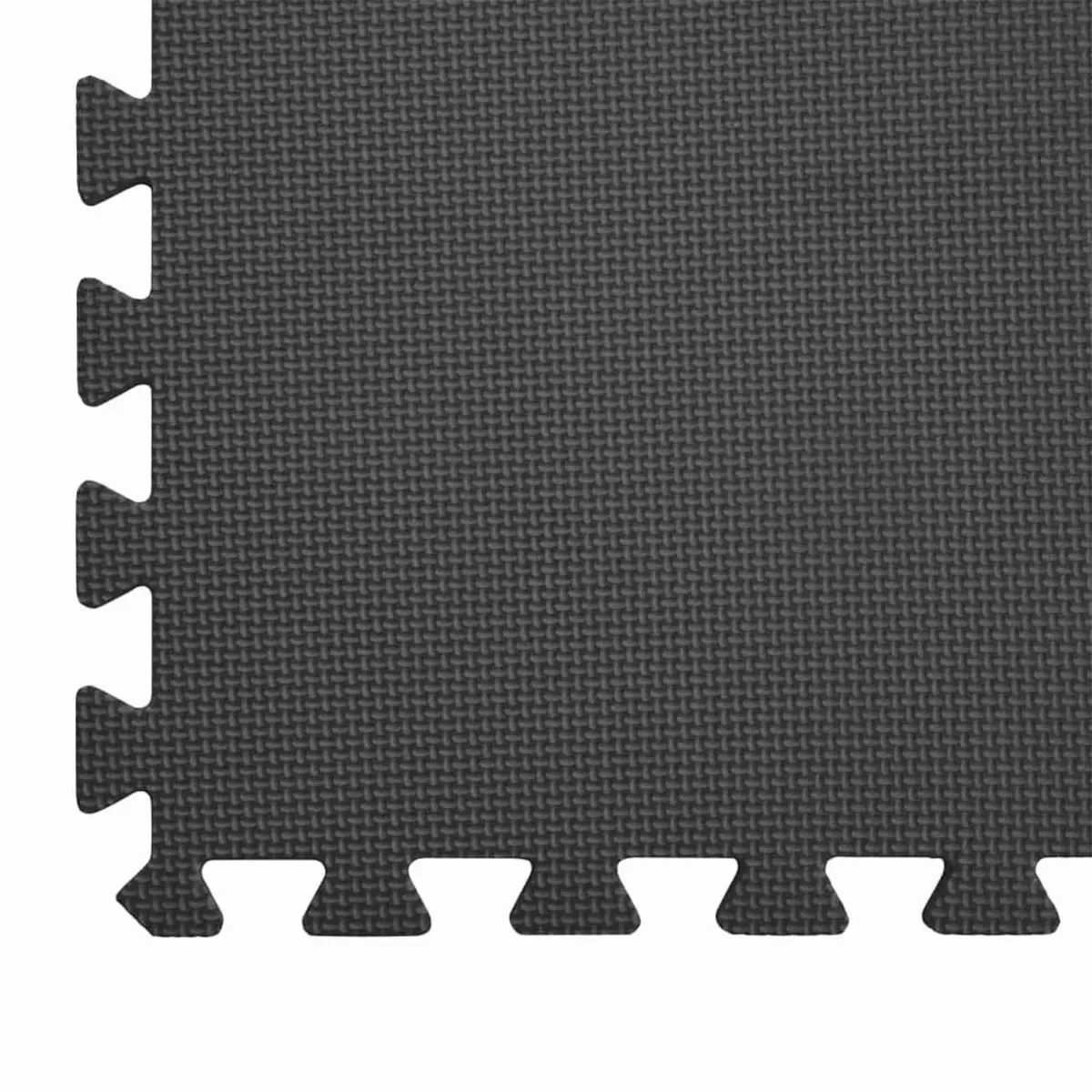 Pool Ground Mat Black 6 Piece EVA Foam Modular Interlocking Tiles Non-Slip Water-Resistant Quick-Drying