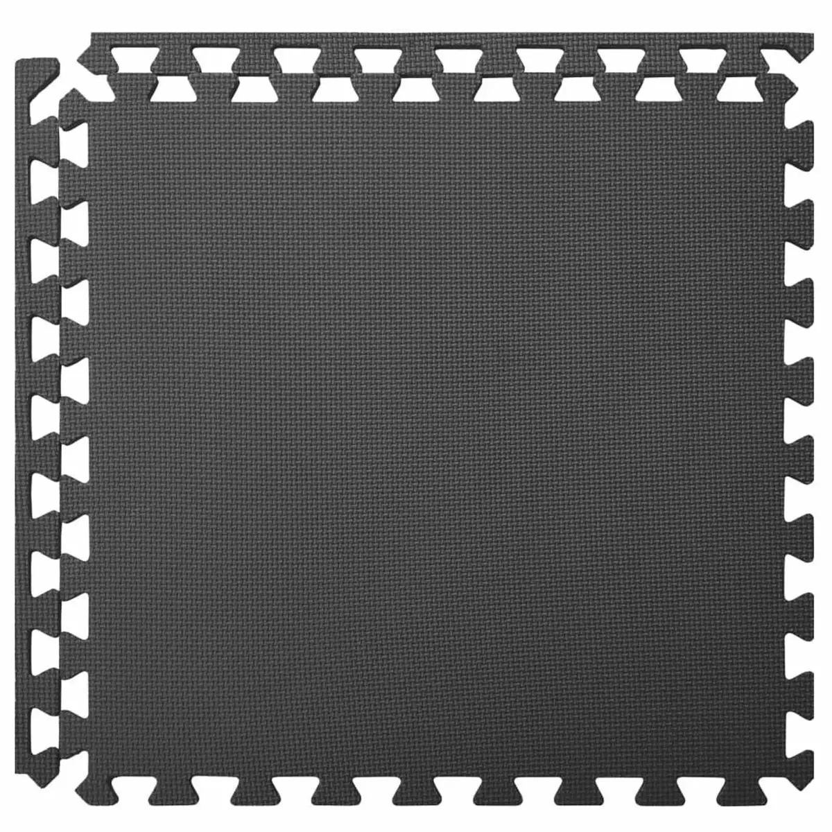 Pool Ground Mat Black 6 Piece EVA Foam Modular Interlocking Tiles Non-Slip Water-Resistant Quick-Drying