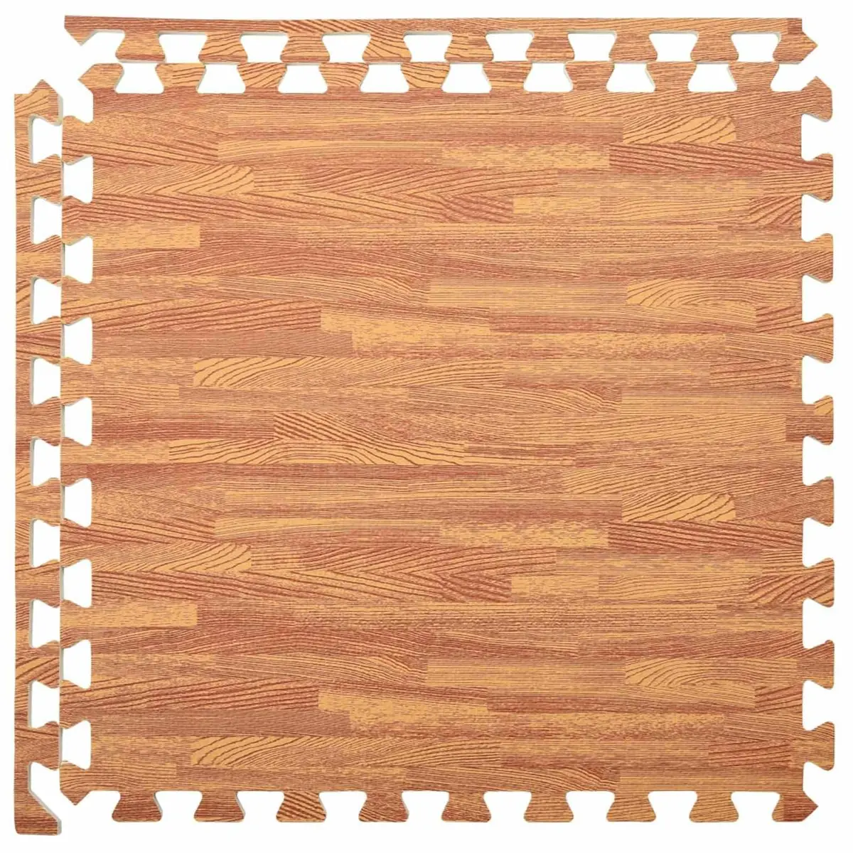 Pool Ground Mat Brown 6 Pieces EVA Foam Modular Non-Slip Water Resistant