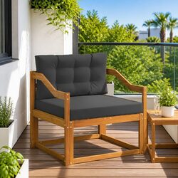 Acacia Middle Sofa Section: Compact and Sturdy